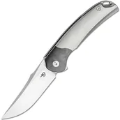 Scyzoryki - Bestech SUPERNOVA M390, Satin+flat satin, Tytan+Zirkonium bolster, Czarny+szary BT2111A - miniaturka - grafika 1