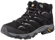 Buty trekkingowe męskie - Merrell Męskie buty trekkingowe Moab 3 Mid GTX, czarne/szare, 42 UK - miniaturka - grafika 1