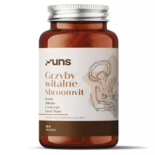 UNS Grzyby Witalne Shroomvit 45g - Witaminy i minerały dla sportowców - miniaturka - grafika 1