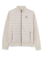 Bluzy męskie - bugatti Męska bluza 8750-35071, beżowa-40, regularna, beżowy-40, S - miniaturka - grafika 1