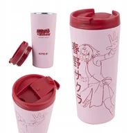 Kubki termiczne - KUBEK TERMICZNY ANTYPOŚLIZGOWY RÓŻOWY 440ml NARUTO KITE - miniaturka - grafika 1