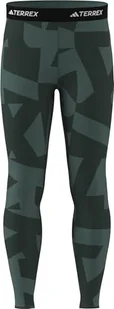 adidas Bielizna termoaktywna dolna Multi Synthetic Base Layer JP2757 Zielony Slim Fit - Odzież trekkingowa męska - miniaturka - grafika 1