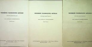 Posoborowe prawodawstwo kościelne Tom III 3 zeszyty - Religia i religioznawstwo - miniaturka - grafika 1