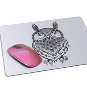 Podkładki pod mysz - Podkładka pod myszkę mysz SOWA ptak ptaki mousepad - miniaturka - grafika 1