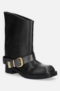 Steve Madden botki Climaxx damskie kolor czarny na płaskim obcasie 11004793 - Botki damskie - miniaturka - grafika 1