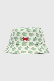 Czapki dla dzieci - United Colors of Benetton kapelusz bawełniany dziecięcy kolor zielony bawełniany - grafika 1