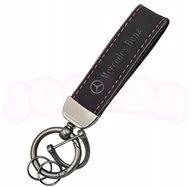 Breloki - BRELOK DO KLUCZY breloczek samochodowy MERCEDES ALCANTARA skóra PREMIUM - miniaturka - grafika 1