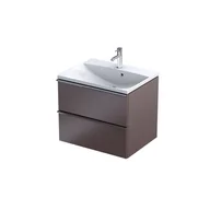 Szafki łazienkowe - Szafka łazienkowa pod umywalkę Oristo Etna Uni 60 cm brązowy mat OR52-SD2S-60-21 - miniaturka - grafika 1