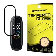 Akcesoria do smartwatchy - Wozinsky super wytrzymałe szkło folia szklana Full Glue na cały ekran z ramką Case Friendly Xiaomi Mi Band 4 / Mi Band 3 przezroczysty - miniaturka - grafika 1