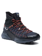 Buty trekkingowe męskie - Salewa Trekkingi Ms Dropline Mid 61386 0976 Czarny - miniaturka - grafika 1