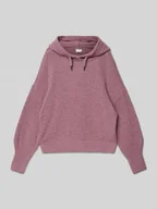 Bluzy dla dziewczynek - Bluza o kroju comfort fit z włochatej dzianiny z kapturem - miniaturka - grafika 1