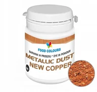 Dodatki do ciast w proszku - BARWNIK SPOŻYWCZY W PROSZKU PERŁOWY Metallic Copper - Miedź 6g - miniaturka - grafika 1