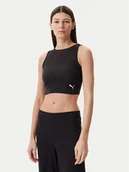 Koszulki i topy damskie - Puma Top Ess 629765 Czarny Slim Fit - miniaturka - grafika 1