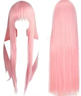 Dodatki do strojów karnawałowych - Peruka Włosy Zero Two Cosplay Anime Kostium 73 cm - miniaturka - grafika 1