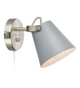 Lampy ścienne - Markslojd Kinkiet LAMPA ścienna TRIBE 107396 regulowana OPRAWA metalowa szara - miniaturka - grafika 1