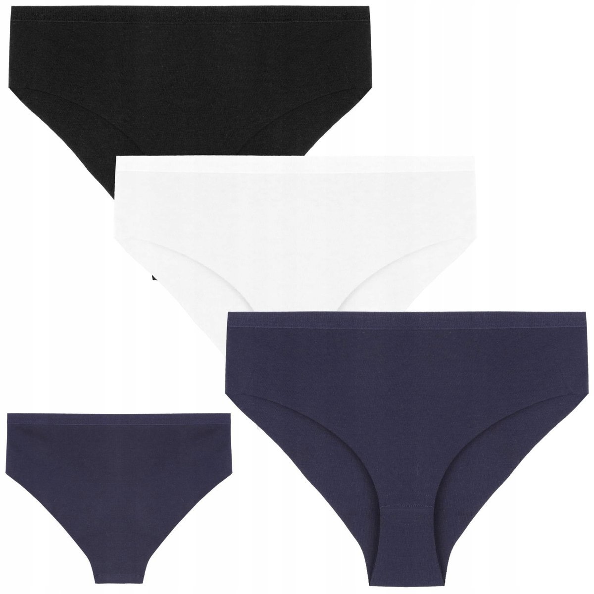 MAJTKI DAMSKIE FIGI Bikini Laserowo Wykończone Klasyczne MORAJ 3-Pak r. XL