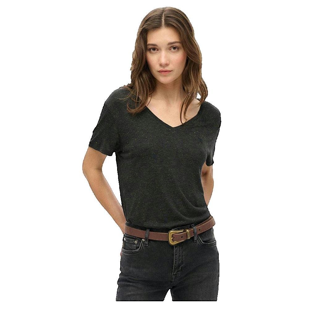 Superdry Studios Slub Haftowany V-neck T-shirt