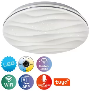 Näve Lampa sufitowa LED Austin sterowana aplikacją - Lampy sufitowe - miniaturka - grafika 1