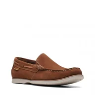 Półbuty męskie - Clarks Noonan Step [cola suede] - rozmiar 44 - miniaturka - grafika 1