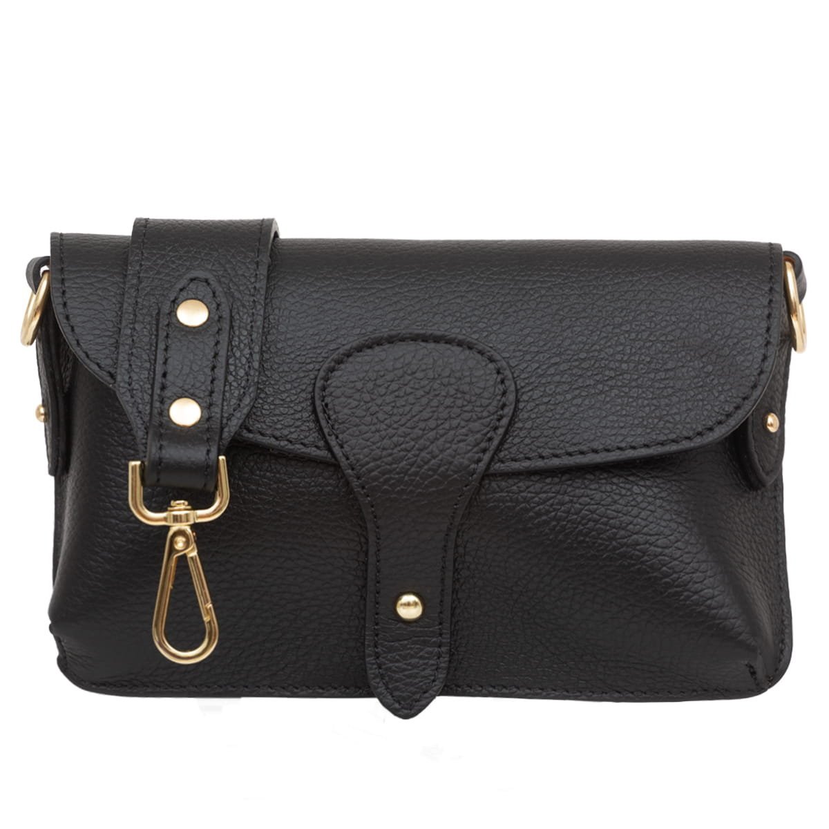 Torebka Damska Skórzana Vera Pelle Imba Czarna