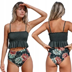 Strój Kąpielowy Bikini Dwuczęściowy Z Falbanką L - Stroje kąpielowe - miniaturka - grafika 1