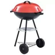 Grille - vidaXL Przenośny grill węglowy XXL, z kółkami, 44 cm - miniaturka - grafika 1