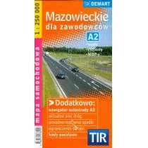 Demart Mazowieckie dla zawodowców TIR mapa samochodowa 1:250 000 - Demart - Atlasy i mapy - miniaturka - grafika 1