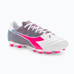 Buty piłkarskie męskie Diadora Brasil Elite Veloce GR LPU white/pink fluo/blue fluo - Piłka nożna - miniaturka - grafika 1