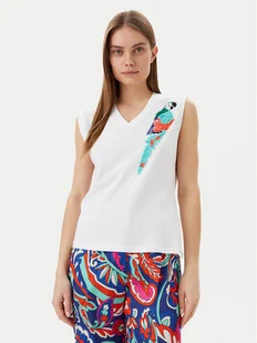 Lola Casademunt by Maite Bluzka MS2515023 Biały Regular Fit - Bluzki damskie - miniaturka - grafika 1