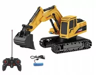 Zabawki zdalnie sterowane - Koparka Zdalnie Sterowana Duży Spychacz Pilot Rc - miniaturka - grafika 1