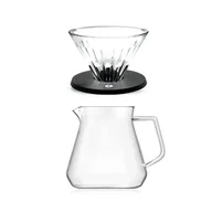 Zaparzacze i kawiarki - Zestaw Timemore Crystal Eye Brewer Set 02 Black - miniaturka - grafika 1
