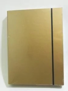 Tadeo Trading Teczka na gumkę A4 Lux Złota - Szkolne artykuły papiernicze - miniaturka - grafika 1