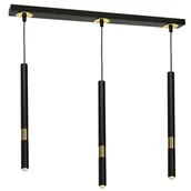 Lampy sufitowe - Milagro Lampa sufitowa MONZA BLACK / GOLD 3xG9 8W MLP6335 MLP6335 - miniaturka - grafika 1