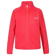 Kurtki i płaszcze dla dziewczynek - Regatta Uniseks dzieci Avalon pełny zamek dzianinowa elastyczna kurtka softshell miękka powłoka Coral Blush XL - miniaturka - grafika 1