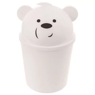 Kosz na śmieci MINI MIŚ 1,5L - biały - Kosze na śmieci - miniaturka - grafika 1