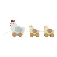 Klocki - LITTLE DUTCH Kurki do ciągnięcia na sznurku Little Farm - miniaturka - grafika 1