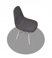 Obrusy i serwetki - Mata podkładka pod krzesło PCV fi 70 cm okrągła 2,6mm SZARA - miniaturka - grafika 1