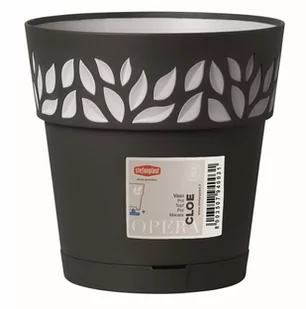 Blumfeldt Cloe z podstawką 25 cm antracyt 941038 - Donice - miniaturka - grafika 1