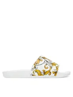 Klapki i japonki damskie - Versace Jeans Couture Klapki 78VA3SQ3 Biały - miniaturka - grafika 1