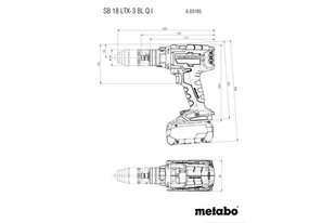 Wiertarko wkrętarka udarowa Metabo SB 18 LTX-3 BL Q I 18V 2X5.5AH LIHD 603185660 - Wiertarko-wkrętarki akumulatorowe - miniaturka - grafika 4