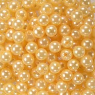 Półfabrykaty do biżuterii - Koraliki perłowe 14 mm (4szt) Wanilia - miniaturka - grafika 1