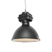 Lampy sufitowe - QAZQA Industrialna lampa wisząca czarna 53 5 cm - Sicko - miniaturka - grafika 1