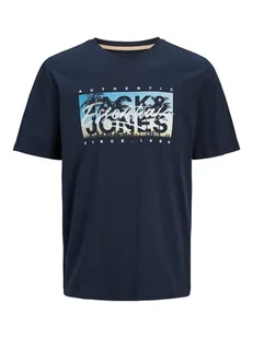 Jack & Jones Koszulka "Colton" w kolorze granatowym - Koszulki męskie - miniaturka - grafika 1