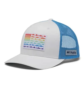 Columbia PFG Fish Flag Mesh Snap Back-Low Cap, czapka z daszkiem, kolor biały/żagiel, jeden rozmiar - Czapki damskie - miniaturka - grafika 1