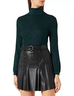 Naf Naf Damski sweter Mlucie cm, ciemnozielony, XL - Swetry damskie - miniaturka - grafika 1