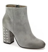 Botki damskie - Botki CARINII B4366-J51 Szary skóra nubuk r.37 - miniaturka - grafika 1