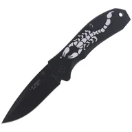 Noże - Nóż składany Herbertz CJH Scorpion Black Aluminium, Black Blade (44067 - 217911) - miniaturka - grafika 1