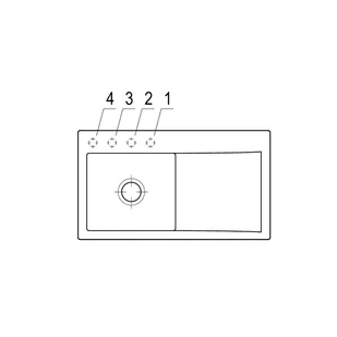 Villeroy & Boch  Subway Style 50 335201J0 J0 Chromit - Zlewozmywaki - miniaturka - grafika 4