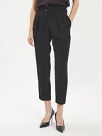 Spodnie damskie - Boss Spodnie materiałowe Tapiah 50490037 Czarny Regular Fit - miniaturka - grafika 1
