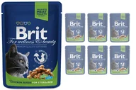 Mokra karma dla kotów - BRIT Cat Sterilised KURCZAK  6x100g - miniaturka - grafika 1